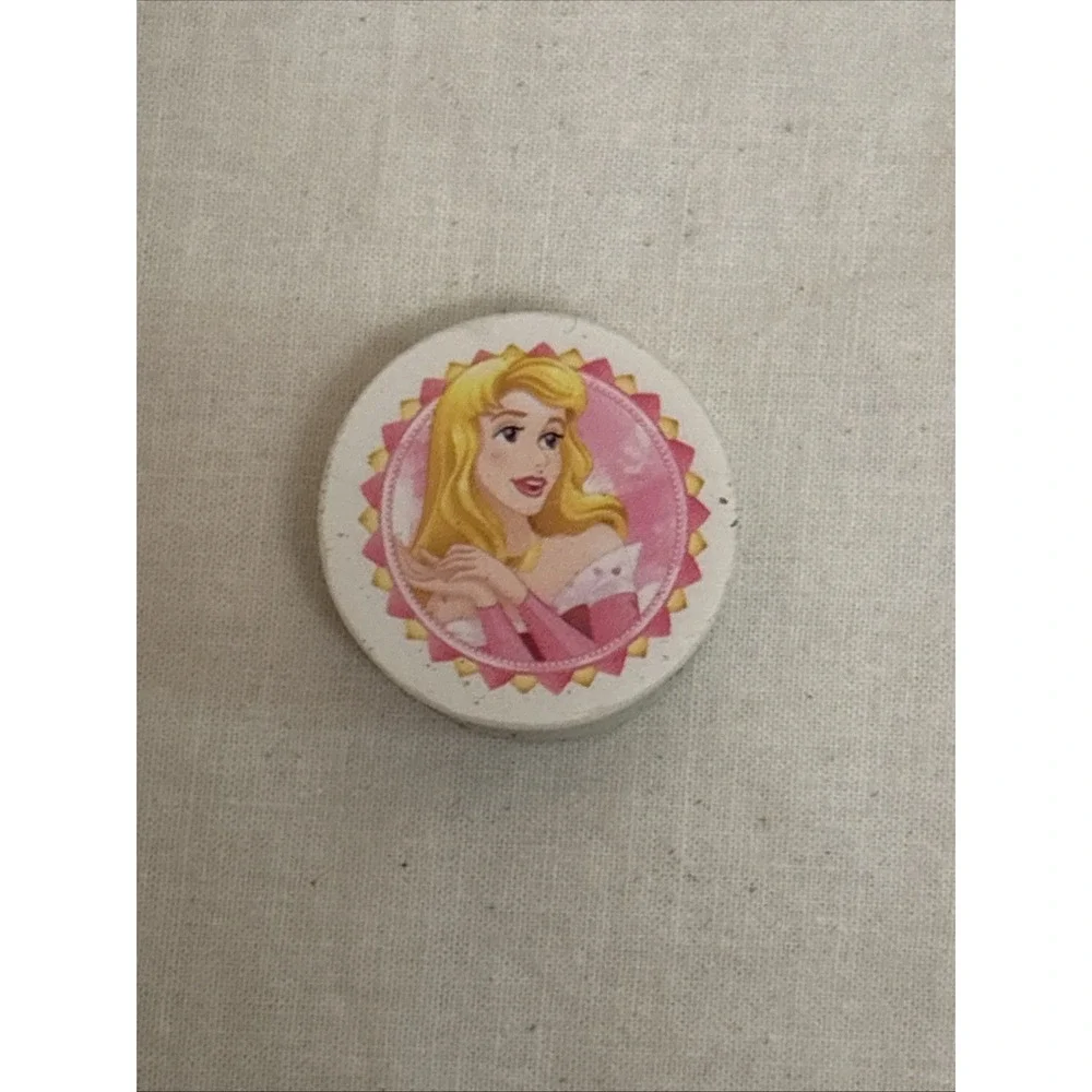 Disney Princess Eraser Lot 13pc Rapunzel Aurora Cinderella Belle Round Multi